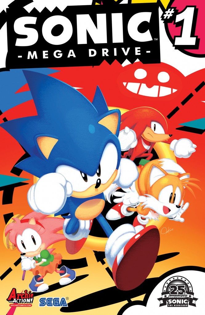 SONIC: MEGA DRIVE #1 cover by Tyson Hesse