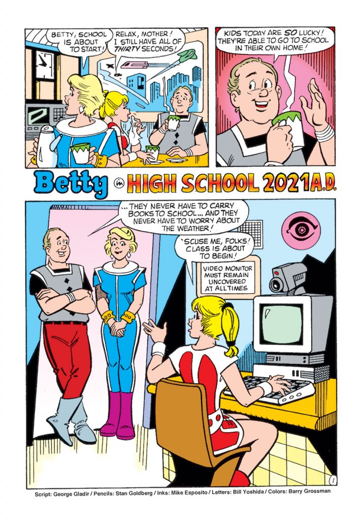 Did A Classic Archie Comics Story Predict Virtual Schooling In 2021 Yes Archie Comics