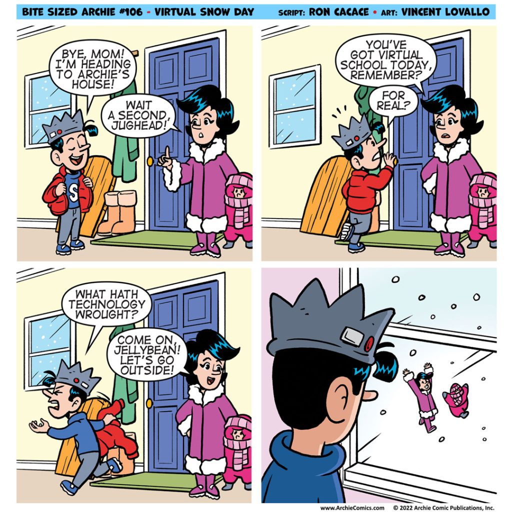 Bite Sized Archie #106 – Virtual Snow Day - Archie Comics