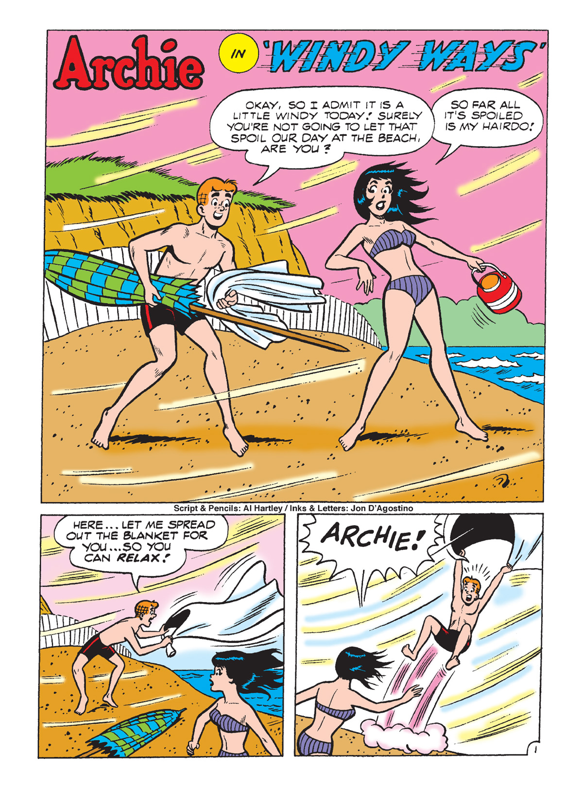 Interior story page from Archie Digest #352, a title from Archie Comics.