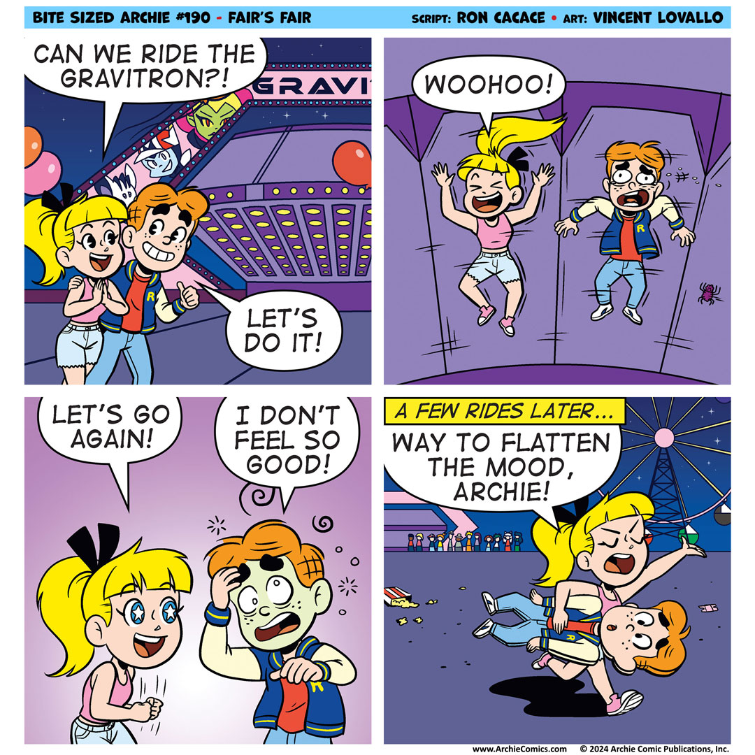 A Bite Sized Archie comic strip