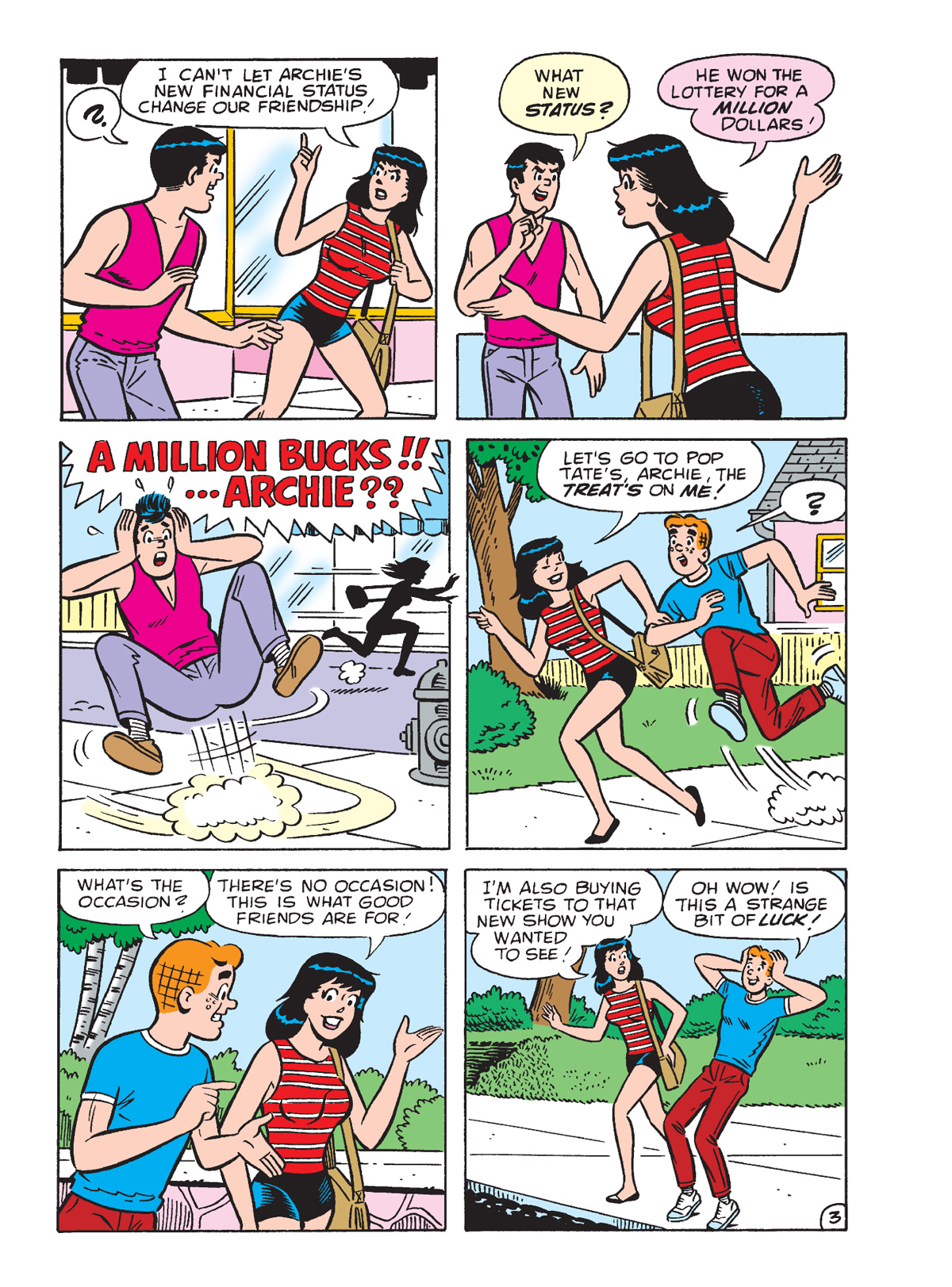 Interior story page from WORLD OF ARCHIE DIGEST #142