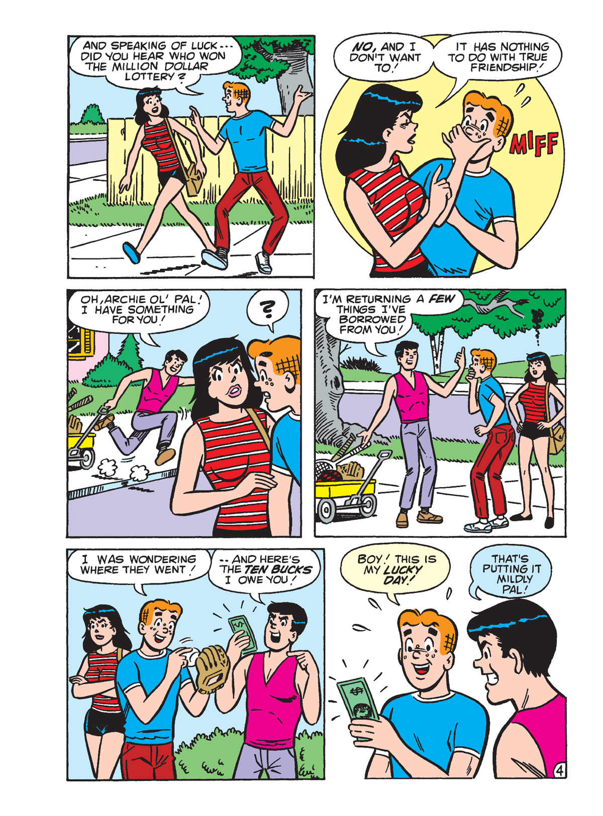 Interior story page from WORLD OF ARCHIE DIGEST #142