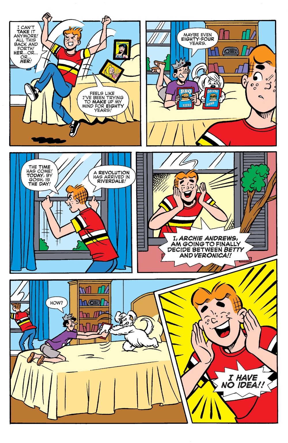 An interior story page from ARCHIE: THE DECISION