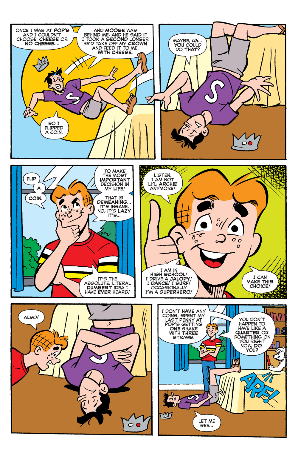 An interior story page from ARCHIE: THE DECISION