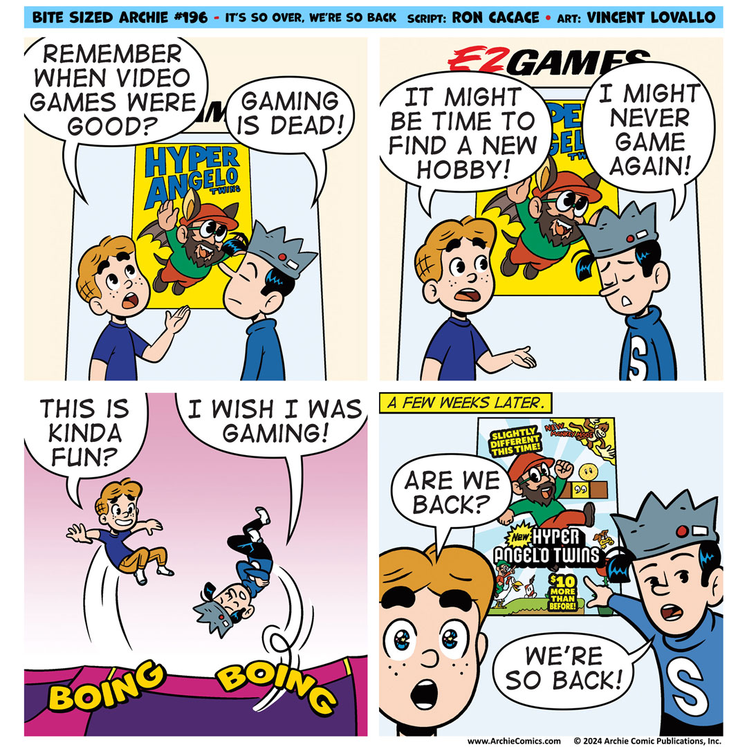 A BITE SIZED ARCHIE comic strip