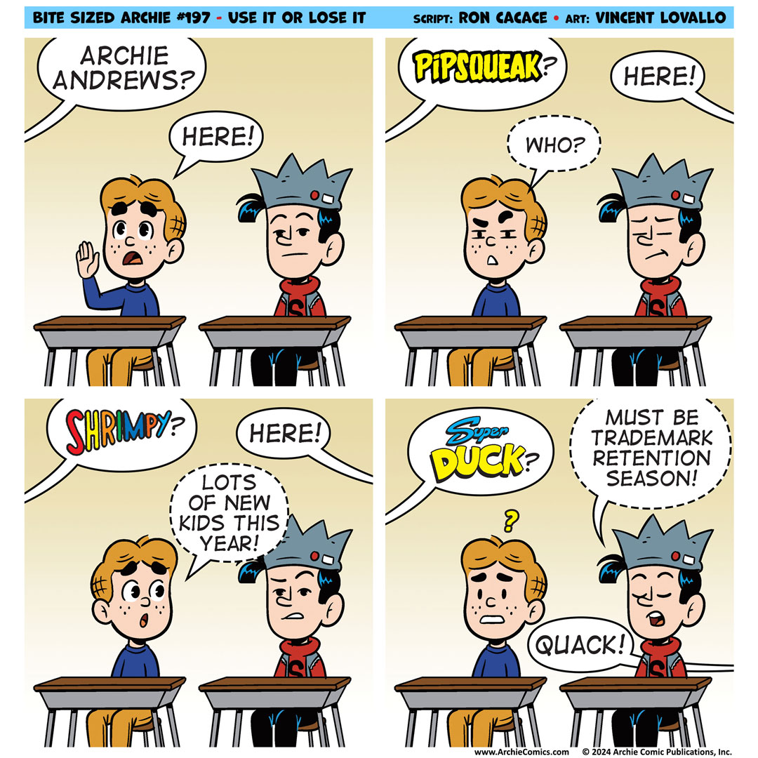 A BITE SIZED ARCHIE comic strip