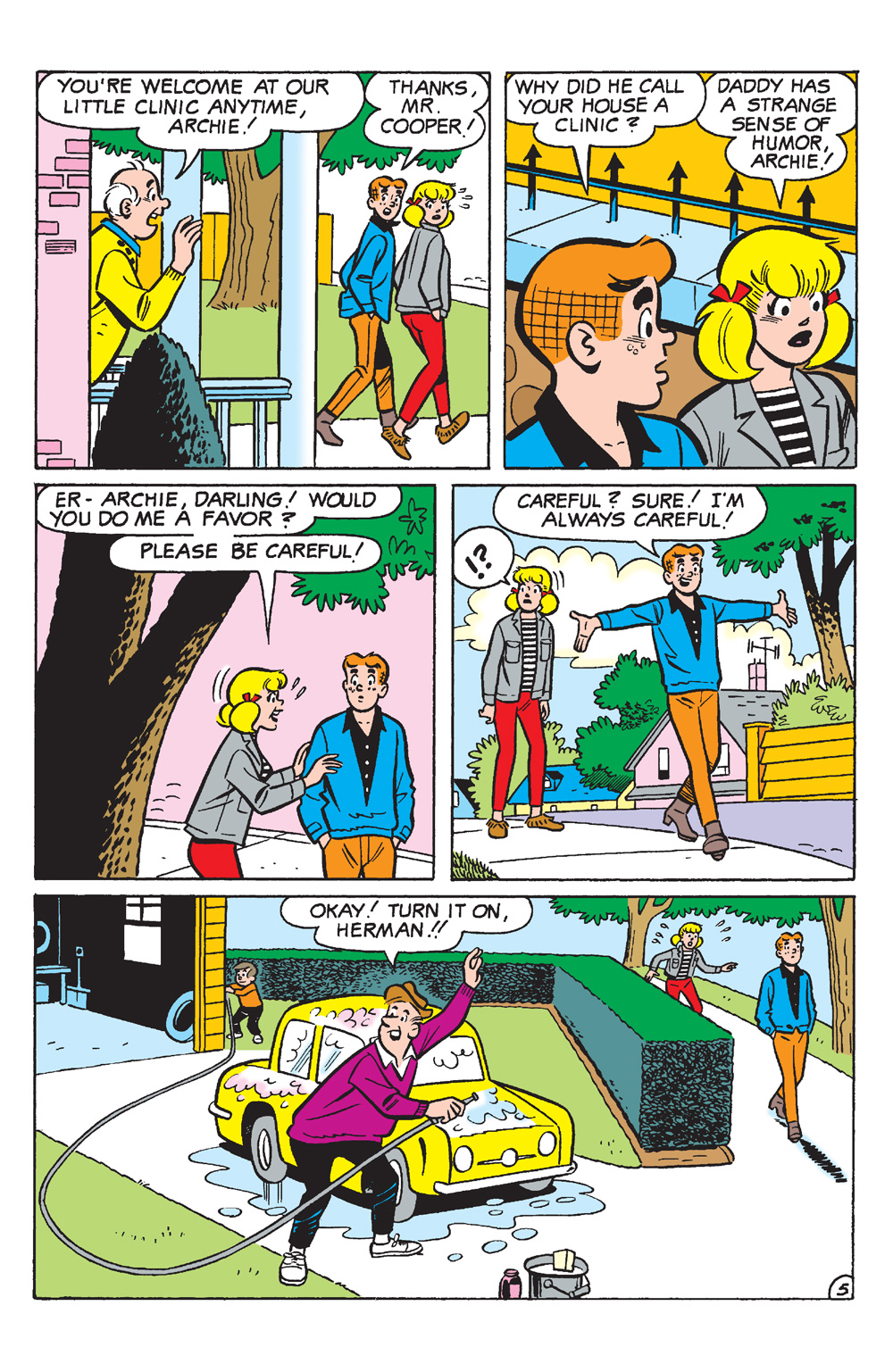 An interior page from FACSIMILE EDITION: BETTY & ME #16