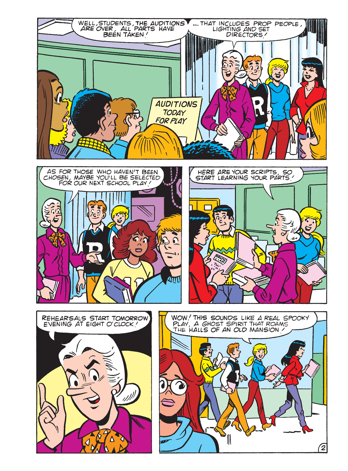 An interior story page from ARCHIE SHOWCASE DIGEST #20