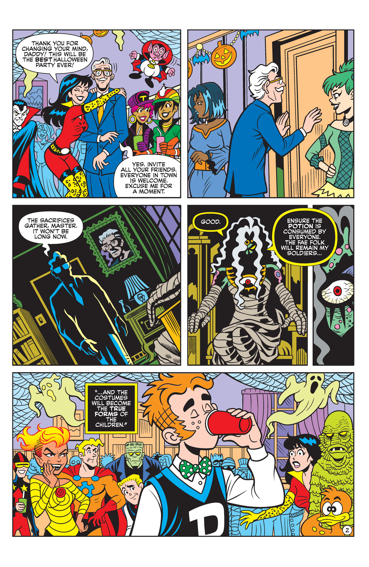 Interior story page from ARCHIE HALLOWEEN SPECTACULAR 2024.