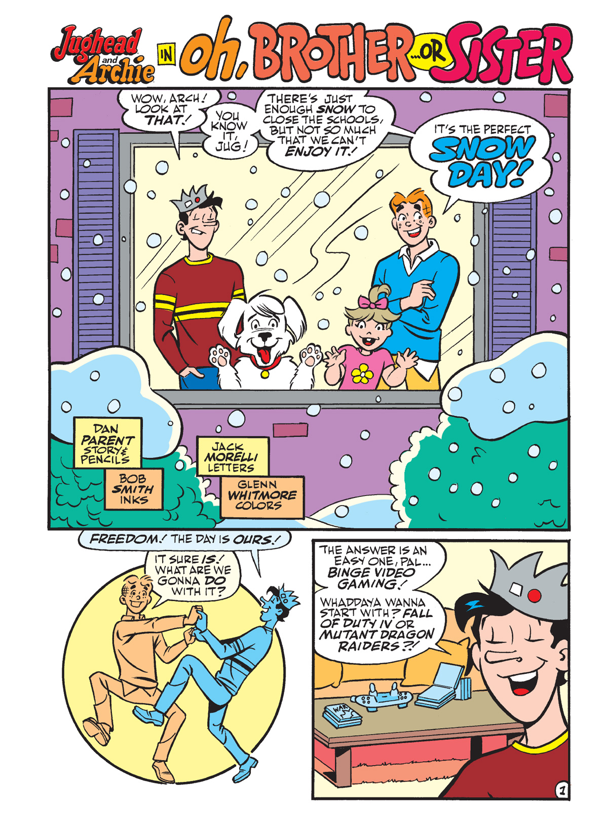 An interior story page from ARCHIE MILESTONES DIGEST #26: JUGHEAD WINTER WONDERLAND