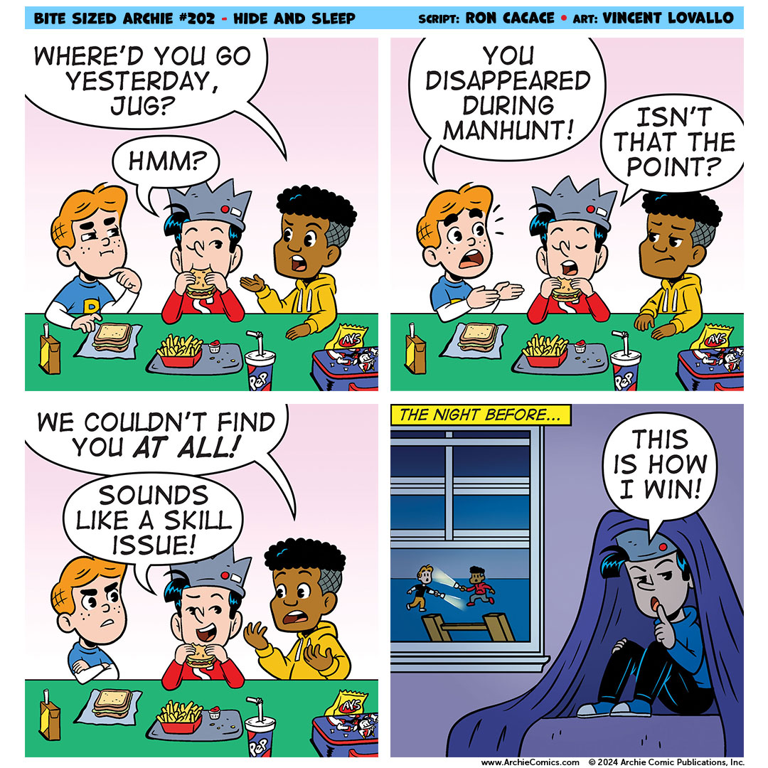 A BITE SIZED ARCHIE comic strip.