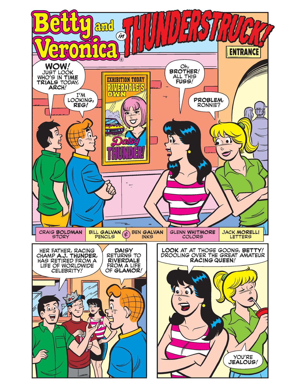 An interior story page from WORLD OF BETTY & VERONICA DIGEST #36