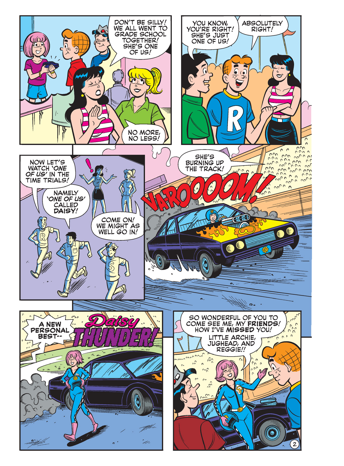 An interior story page from WORLD OF BETTY & VERONICA DIGEST #36