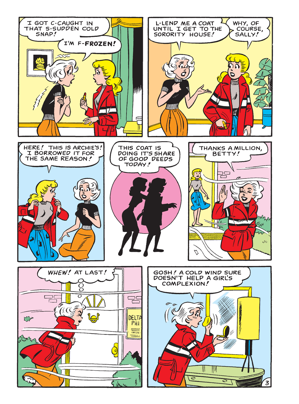 An interior story page from WORLD OF BETTY & VERONICA DIGEST #36