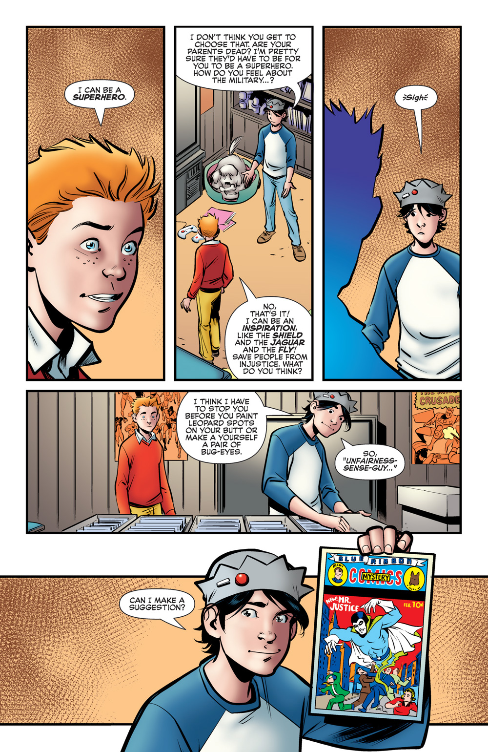 Interior story page from ARCHIE IS MR. JUSTICE #1