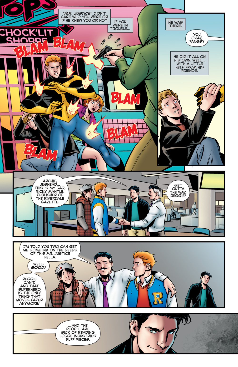 Interior story page from ARCHIE IS MR. JUSTICE #1