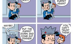 A BITE SIZED ARCHIE comic strip.