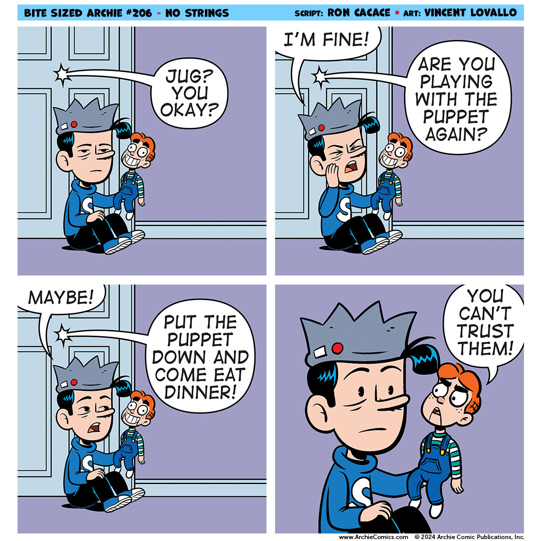 A BITE SIZED ARCHIE comic strip.