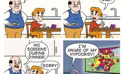 A BITE SIZED ARCHIE comic strip.