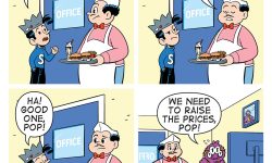 A BITE-SIZED ARCHIE comic strip.