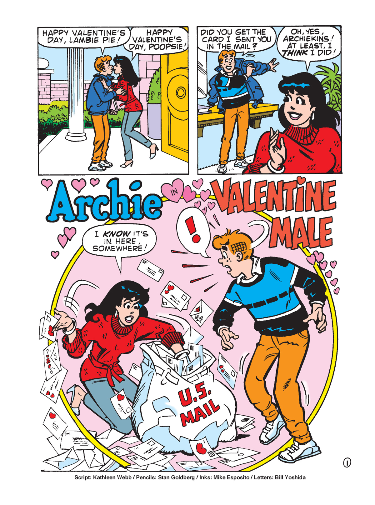 Interior story page from ARCHIE SHOWCASE DIGEST #22: VALENTINE’S SPECIAL