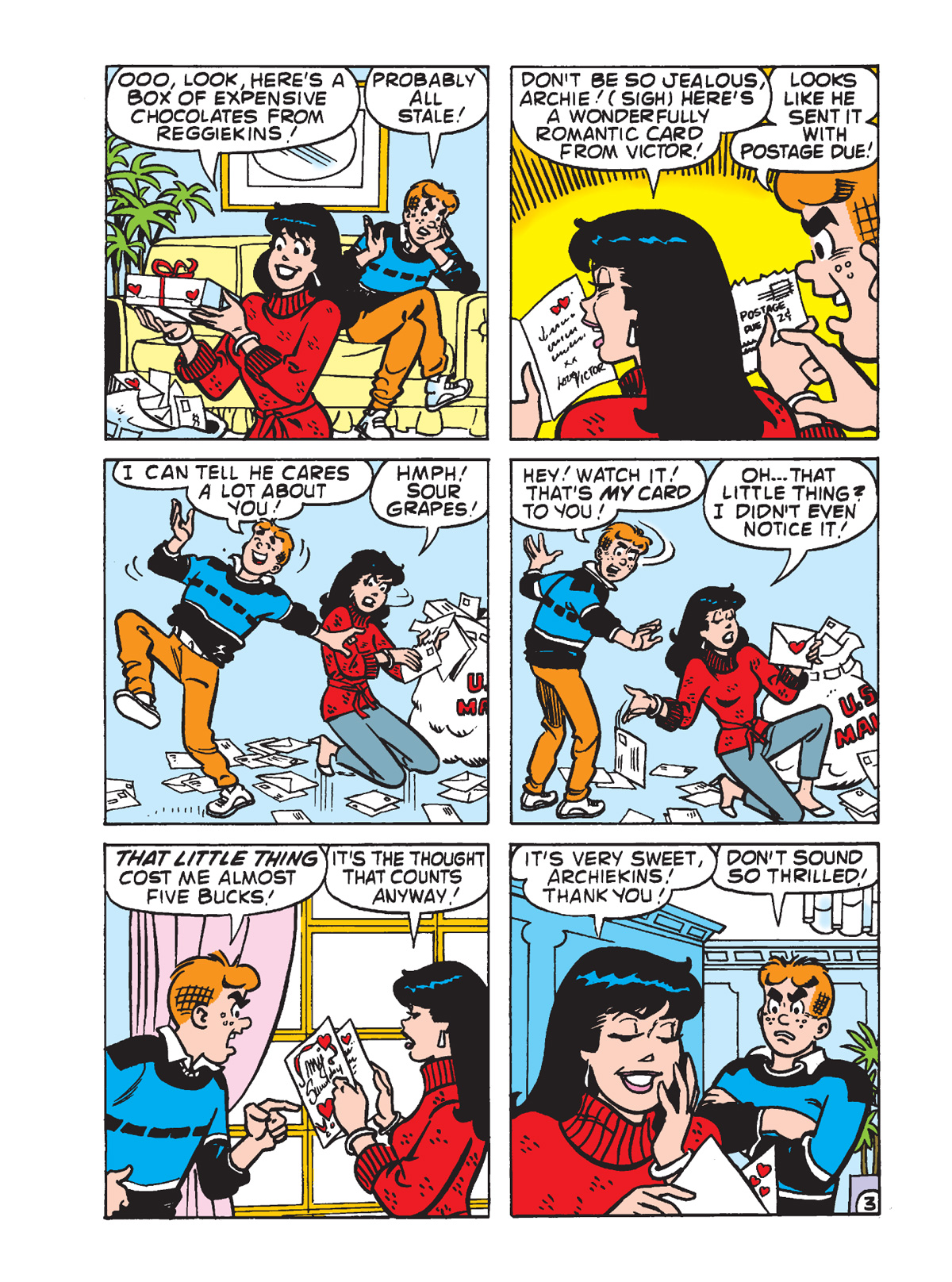 Interior story page from ARCHIE SHOWCASE DIGEST #22: VALENTINE’S SPECIAL