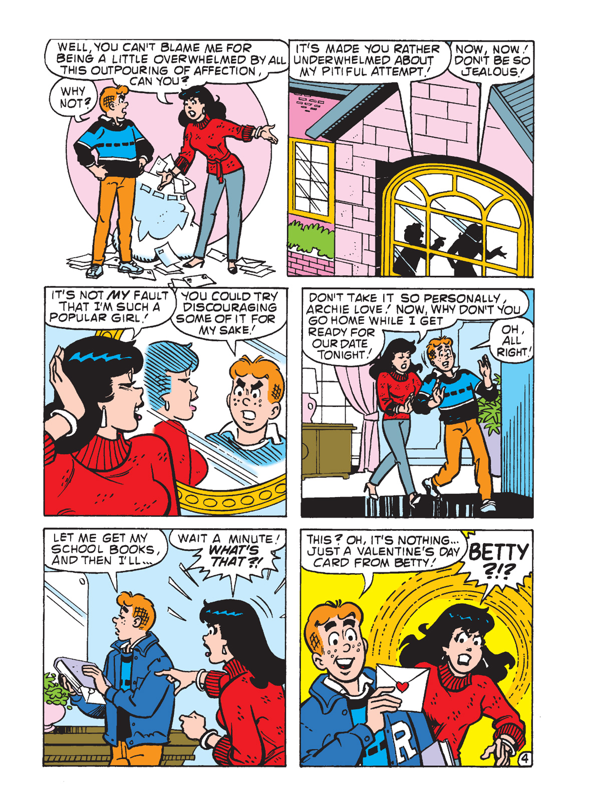 Interior story page from ARCHIE SHOWCASE DIGEST #22: VALENTINE’S SPECIAL