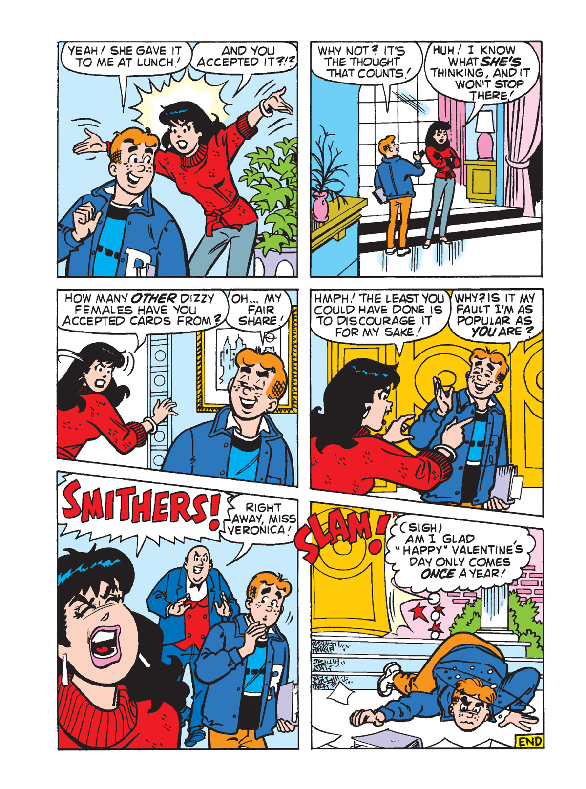 Interior story page from ARCHIE SHOWCASE DIGEST #22: VALENTINE’S SPECIAL