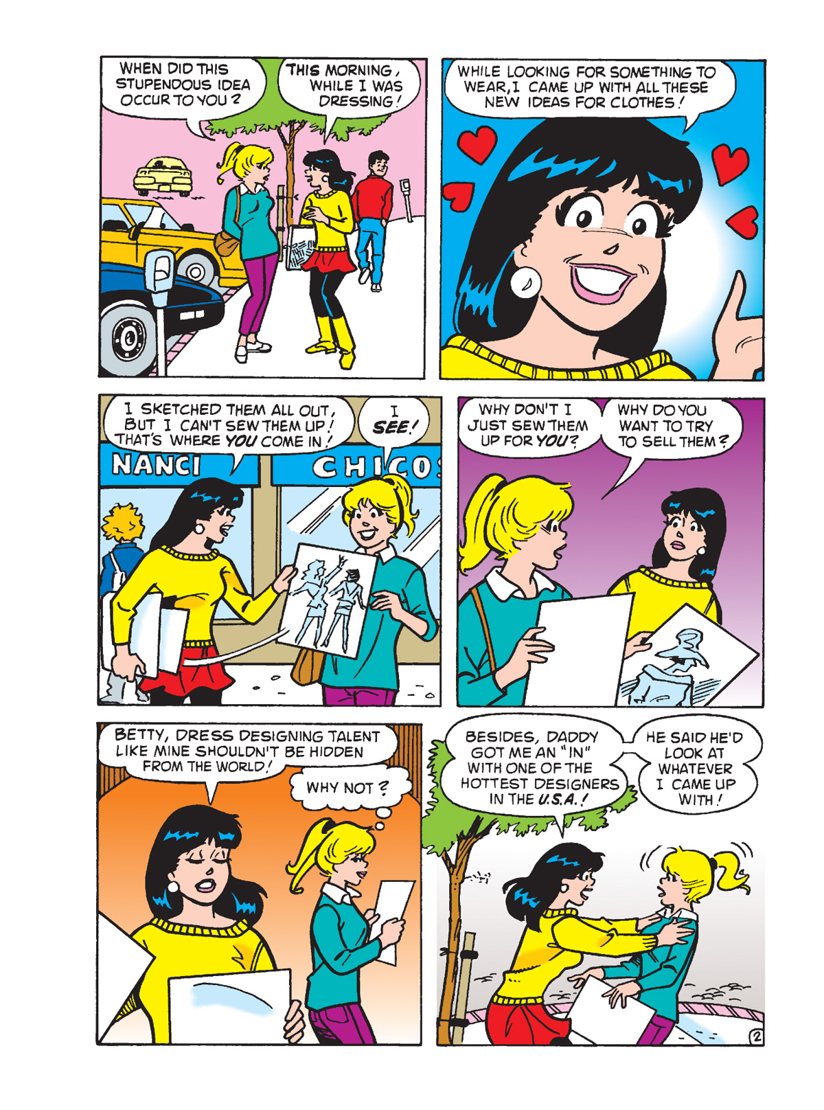 Interior story page from BETTY & VERONICA DIGEST #333