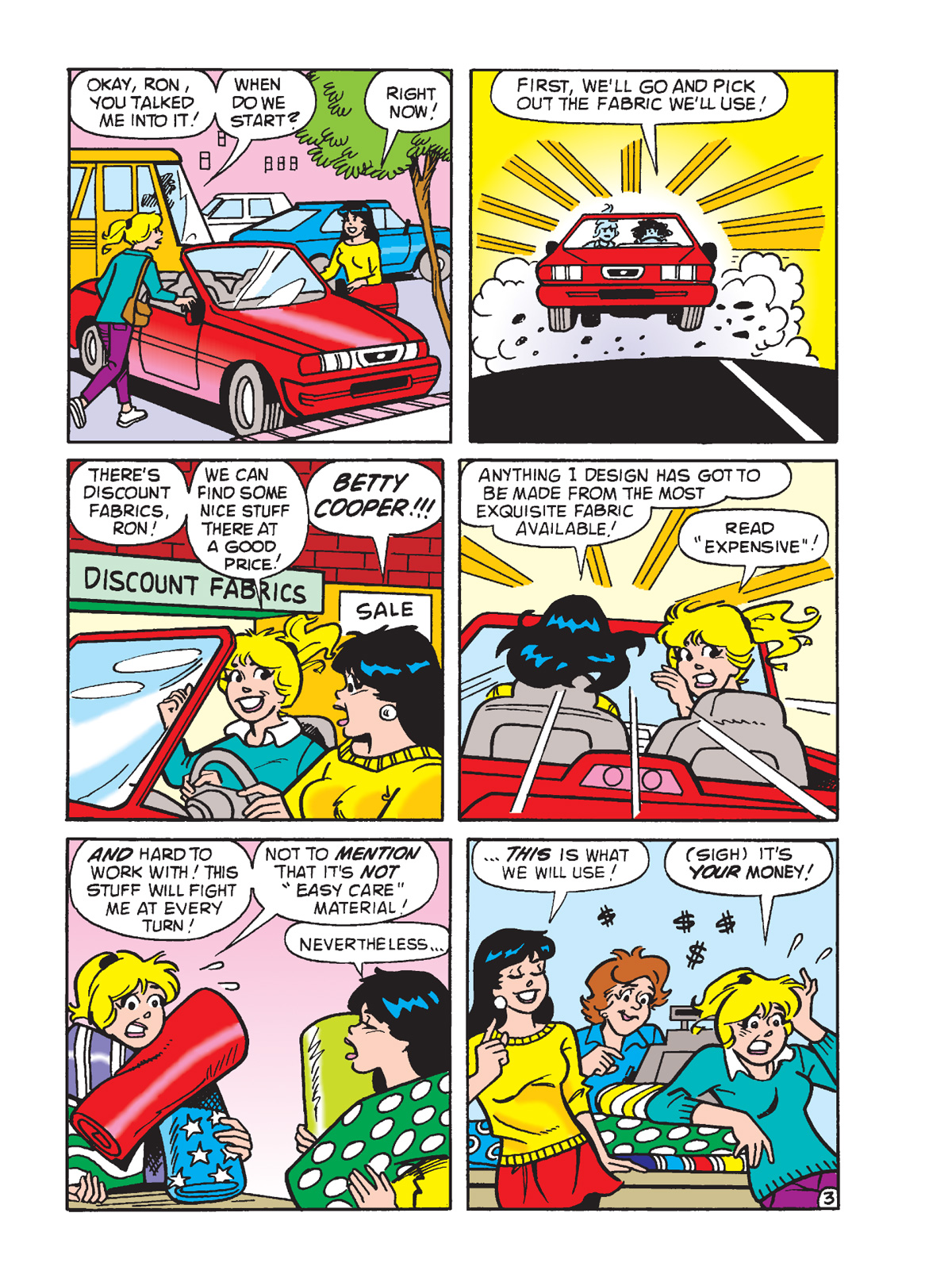 Interior story page from BETTY & VERONICA DIGEST #333