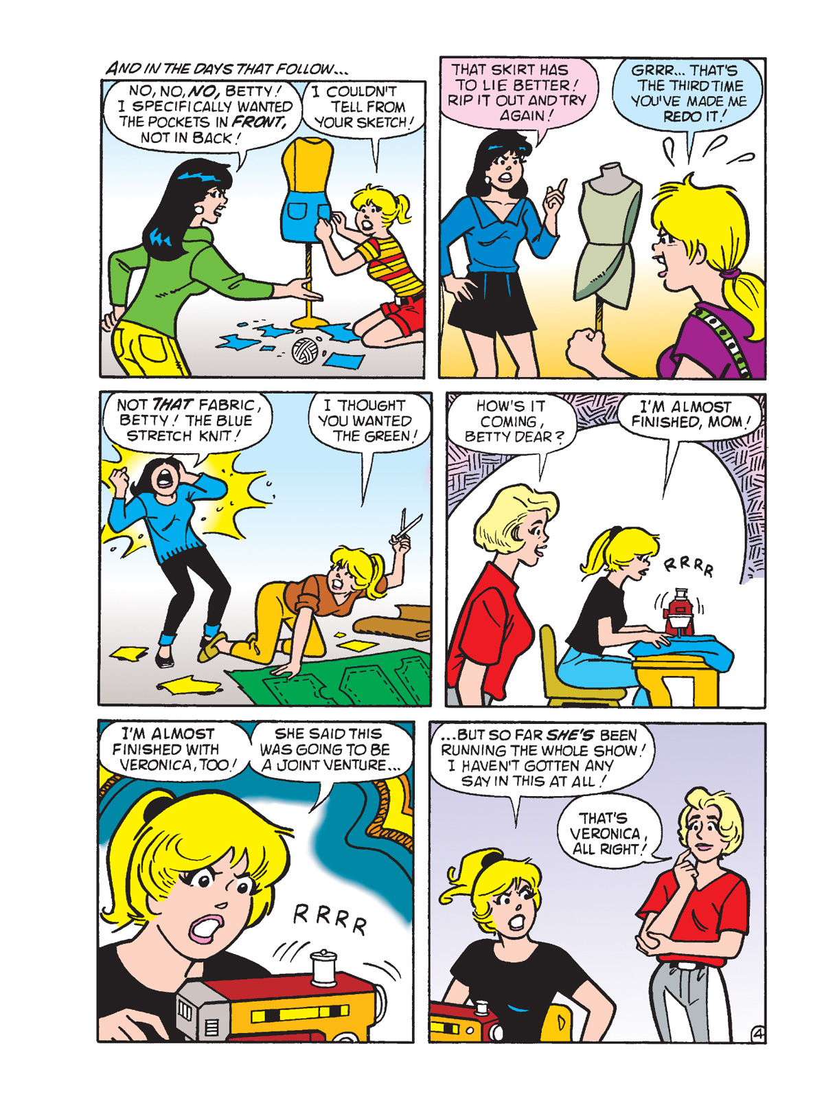 Interior story page from BETTY & VERONICA DIGEST #333
