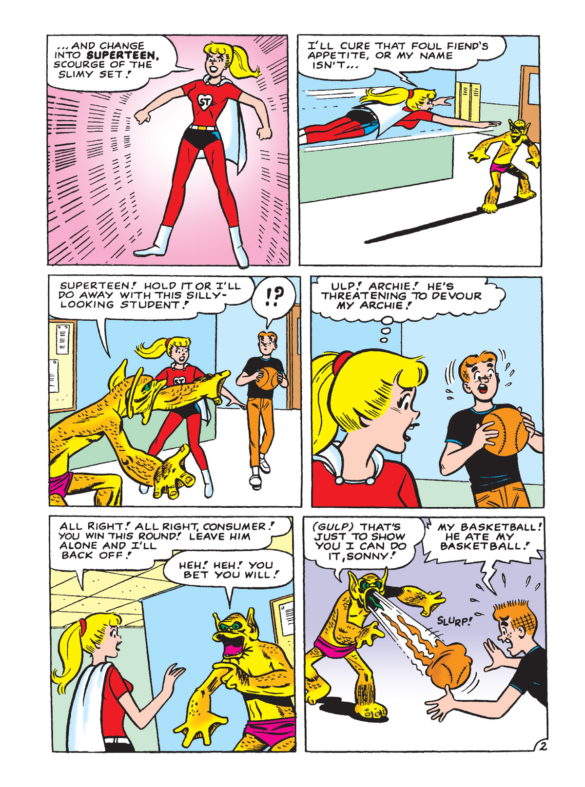 Interior story page from ARCHIE MILESTONES DIGEST #29: JUGHEAD'S SUPERHERO SPECIAL