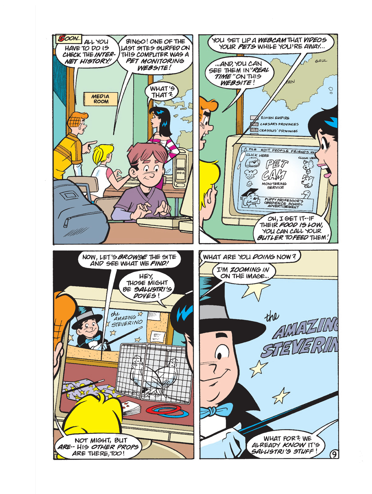 Interior story page from WORLD OF ARCHIE #150