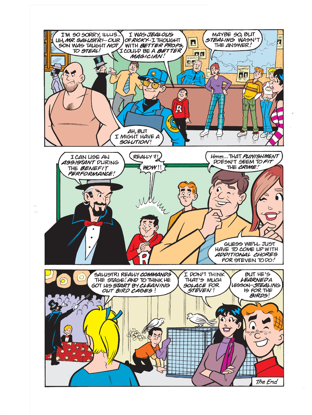 Interior story page from WORLD OF ARCHIE #150