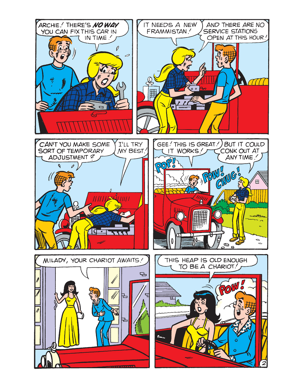 Interior story page from WORLD OF BETTY AND VERONICA DIGEST #39