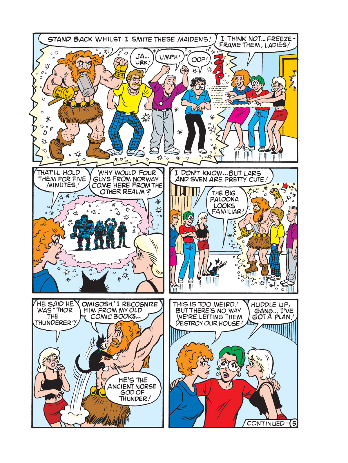 Interior story page from BETTY & VERONICA DIGEST #335 featuring Sabrina the teenage witch and Enchantra.